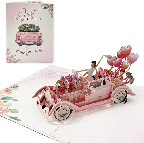 Pop hochzeitskarte 3d just - 3d,