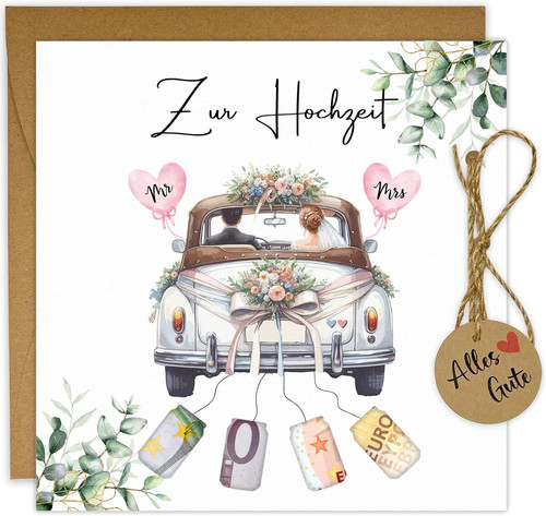 Hochzeitskarte geldgeschenk - hochzeitskarte,
