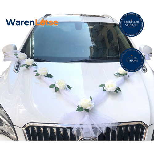 Autoschmuck hochzeit braut - autoschmuck,