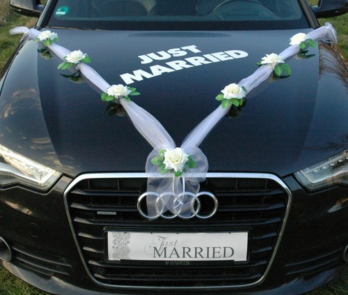 Just married autoschmuck braut - married,