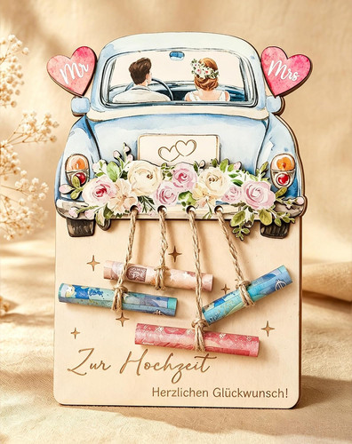 Hochzeitsgeschenk holz auto - holz,