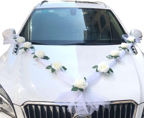 Autoschmuck hochzeit braut - autoschmuck,