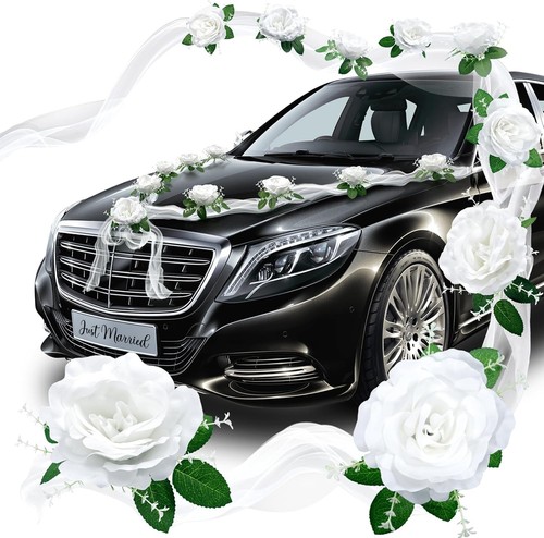 Autoschmuck hochzeit deko - autoschmuck,