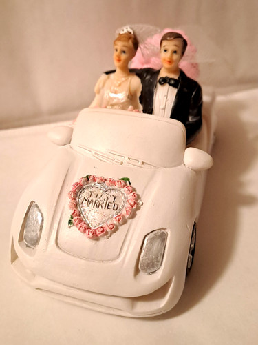 Figur cabrio hochzeitspaar - figur,