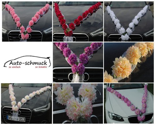 Dahlie girlande autoschmuck - dahlie,