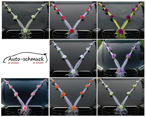 Organza auto schmuck - m, braut