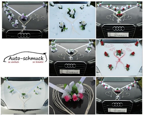 Liebesherzen autoschmuck braut - liebesherzen,